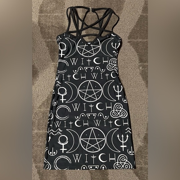 Rat Baby | Dresses | Witch Bodycon Mini Dress Pentagram Pentacle